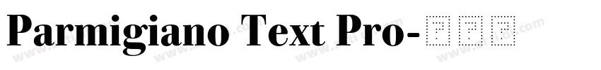 Parmigiano Text Pro字体转换 Parmigiano Text Pro字体转换